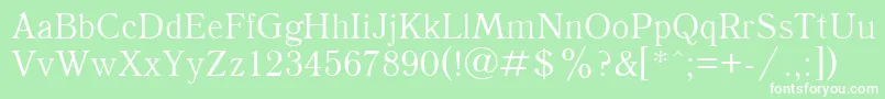 UkAntique Font – White Fonts on Green Background