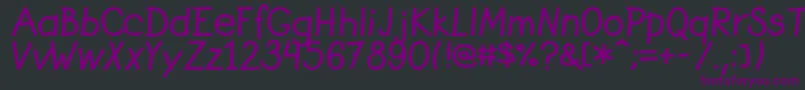 Sebran3-Schriftart – Violette Schriften auf schwarzem Hintergrund