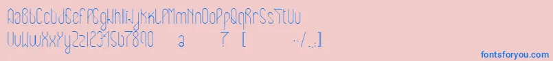 Eclipticreg Font – Blue Fonts on Pink Background