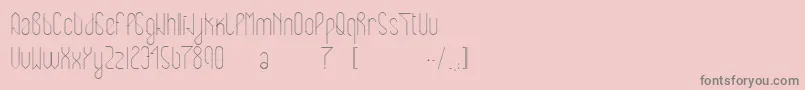 Eclipticreg Font – Gray Fonts on Pink Background