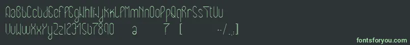 Fonte Eclipticreg – fontes verdes em um fundo preto