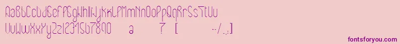Eclipticreg Font – Purple Fonts on Pink Background
