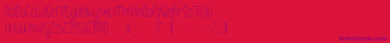 Eclipticreg-Schriftart – Violette Schriften auf rotem Hintergrund