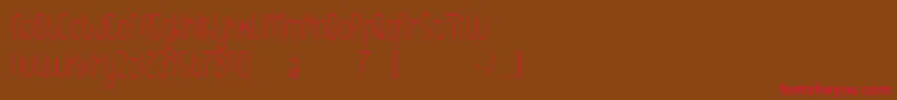 Eclipticreg Font – Red Fonts on Brown Background