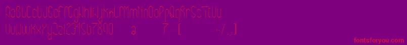 Eclipticreg Font – Red Fonts on Purple Background