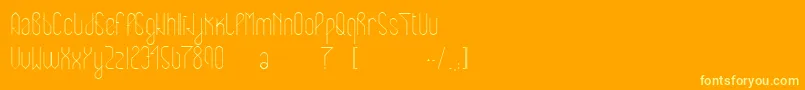 fuente Eclipticreg – Fuentes Amarillas Sobre Fondo Naranja