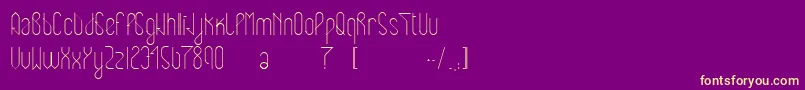 Шрифт Eclipticreg – жёлтые шрифты на фиолетовом фоне