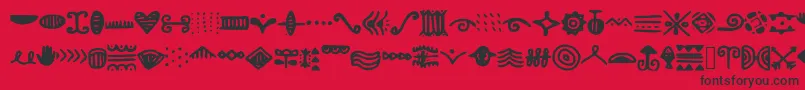 Doodlizing Font – Black Fonts on Red Background