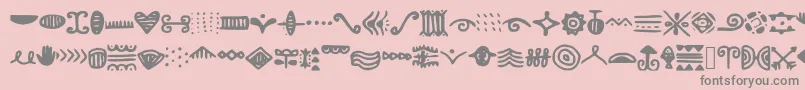 Saiba mais sobre a fonte Doodlizing Fonte Doodlizing – fontes cinzas em um fundo rosa