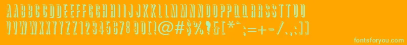 Graphik Font – Green Fonts on Orange Background