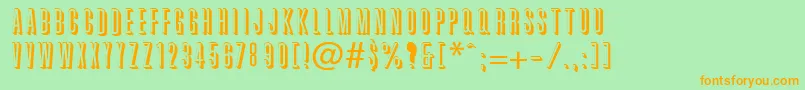 Graphik Font – Orange Fonts on Green Background