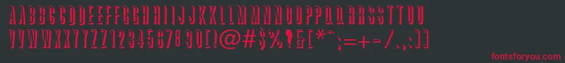 Graphik Font – Red Fonts on Black Background