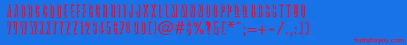 Graphik Font – Red Fonts on Blue Background