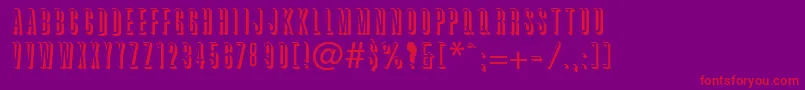 Graphik Font – Red Fonts on Purple Background