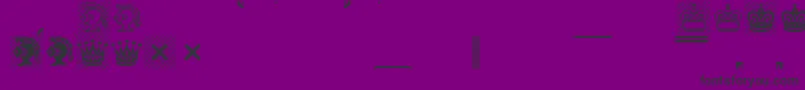 Condfont Font – Black Fonts on Purple Background
