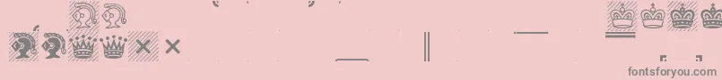 Condfont Font – Gray Fonts on Pink Background