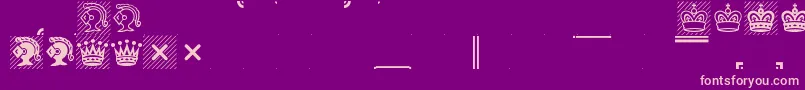 Condfont Font – Pink Fonts on Purple Background