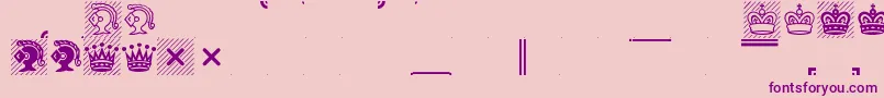 Condfont Font – Purple Fonts on Pink Background