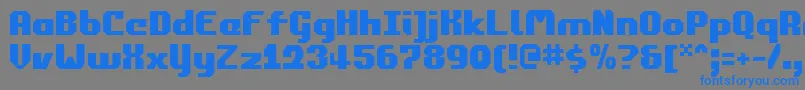 フォントCommonv2 – 灰色の背景に青い文字