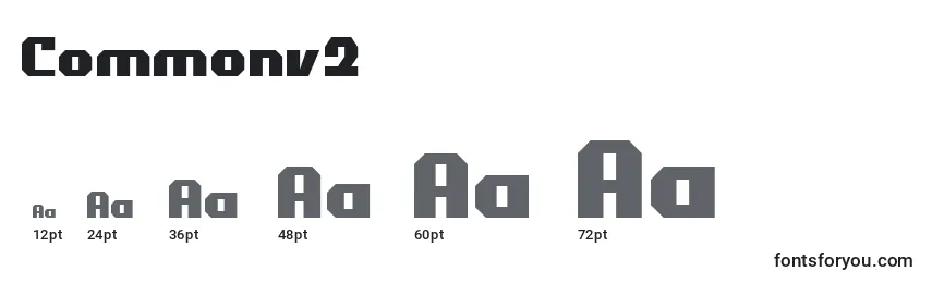 Commonv2 Font Sizes