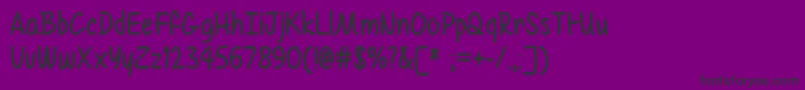 MfAirBalloon Font – Black Fonts on Purple Background