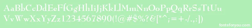 BernadetteBold Font – White Fonts on Green Background