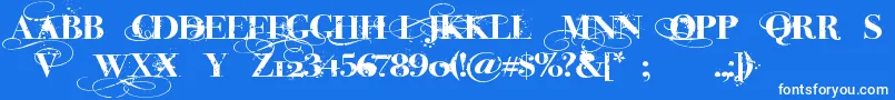 Saiba mais sobre a fonte InkedGod Fonte InkedGod – fontes brancas em um fundo azul