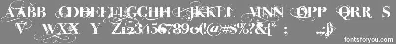 InkedGod Font – White Fonts on Gray Background