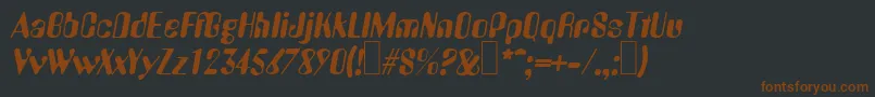 Lisätietoja A770DecoItalic-fontista A770DecoItalic-fontti – ruskeat fontit mustalla taustalla