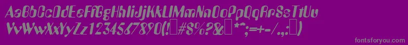 A770DecoItalicフォントについての詳細 フォントA770DecoItalic – 紫の背景に灰色の文字