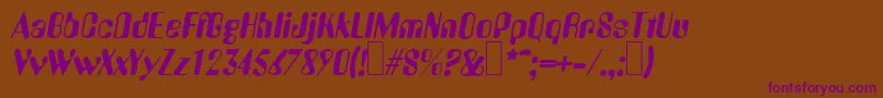 More about A770DecoItalic Font A770DecoItalic Font – Purple Fonts on Brown Background