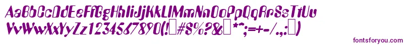 Fonte A770DecoItalic – fontes roxas