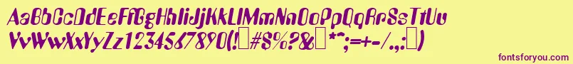 Lisätietoja A770DecoItalic-fontista A770DecoItalic-fontti – violetit fontit keltaisella taustalla