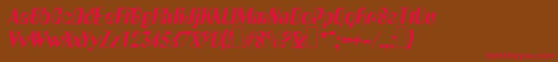 Подробнее о шрифте A770DecoItalic Шрифт A770DecoItalic – красные шрифты на коричневом фоне