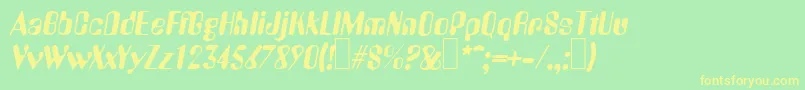 En savoir plus sur la police A770DecoItalic Police A770DecoItalic – polices jaunes sur fond vert