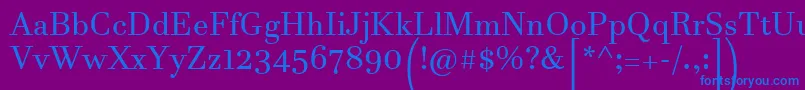 JavaneseText Font – Blue Fonts on Purple Background