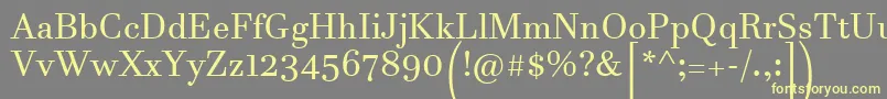 JavaneseText Font – Yellow Fonts on Gray Background