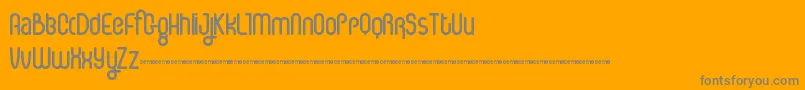 IcecreamSoda Font – Gray Fonts on Orange Background