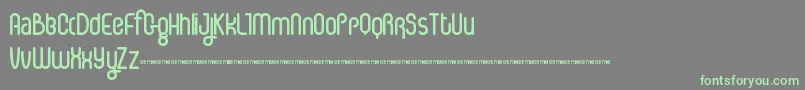 IcecreamSoda Font – Green Fonts on Gray Background