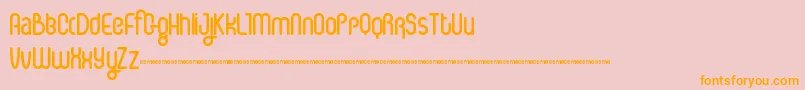 IcecreamSoda Font – Orange Fonts on Pink Background