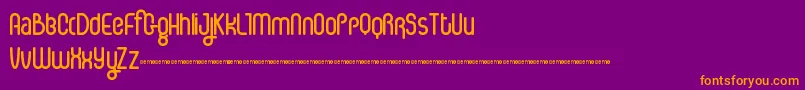 IcecreamSoda Font – Orange Fonts on Purple Background