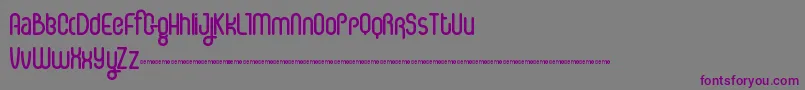 IcecreamSoda Font – Purple Fonts on Gray Background