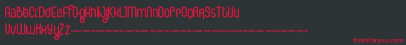 IcecreamSoda Font – Red Fonts on Black Background