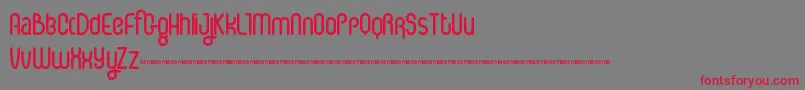 IcecreamSoda Font – Red Fonts on Gray Background