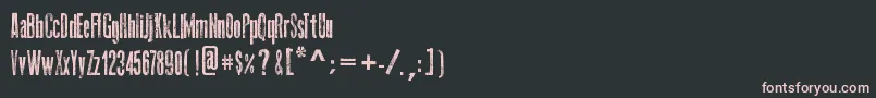 fuente ThinPress – Fuentes Rosadas Sobre Fondo Negro