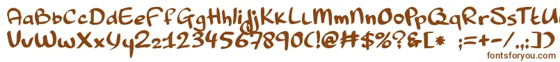 Шрифт Pinda – коричневые шрифты на белом фоне