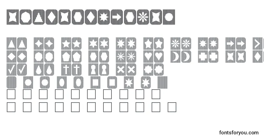 Czcionka Slatsnthings2 – alfabet, cyfry, specjalne znaki