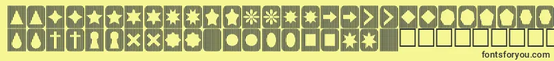 Slatsnthings2 Font – Black Fonts on Yellow Background