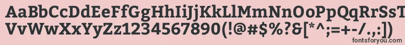 BitterBold Font – Black Fonts on Pink Background