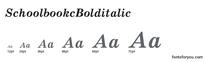 SchoolbookcBolditalic Font Sizes